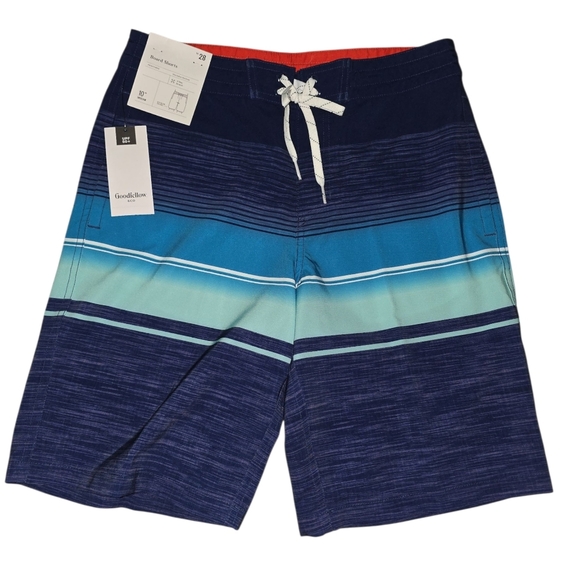 Mens Goodfellow & Co Blue Hybrid Swim Board Shorts, Size 28 , NWT!!! - Picture 1 of 3